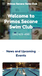 Mobile Screenshot of primossecaneswimclub.org